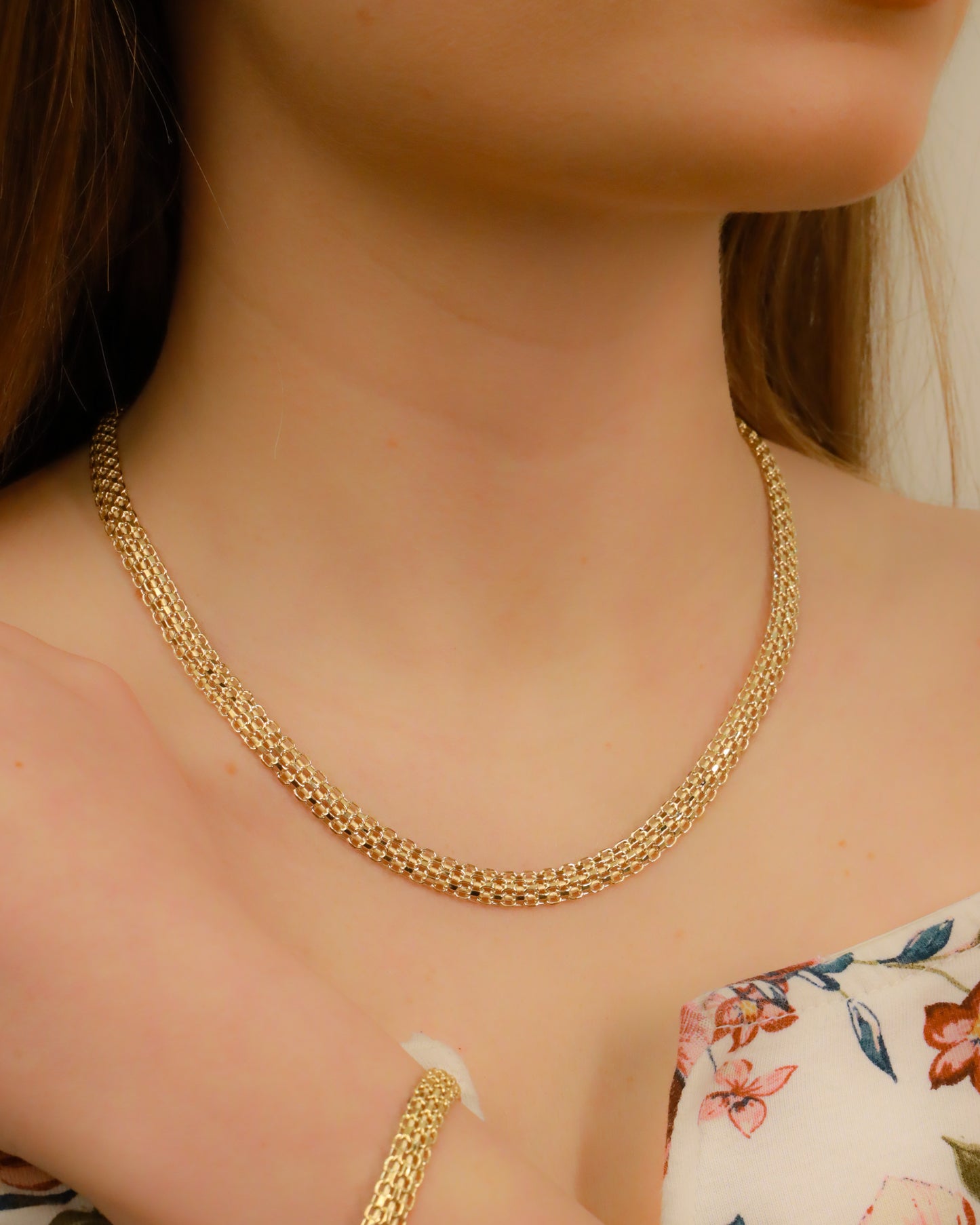 18K Gold Bracelet + Necklace