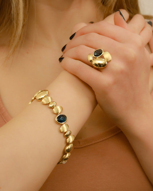 18K Gold Bracelet + Ring