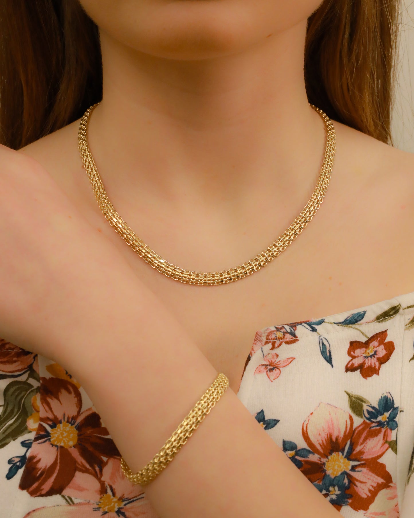18K Gold Bracelet + Necklace